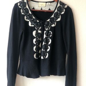 Anthropologie Guinevere Cashmere Lace Cadigan